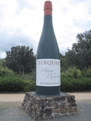 grande bouteille pr&egrave;s de Turquant