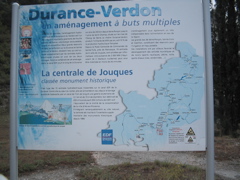 EDF hydroelectric explanatory sign