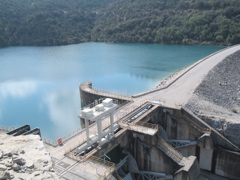 hydroelectric dam on the river Verdon