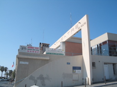 our welcome sign at the Théâtre du Golfe