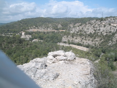 looking back into the gorge from the top of the hill