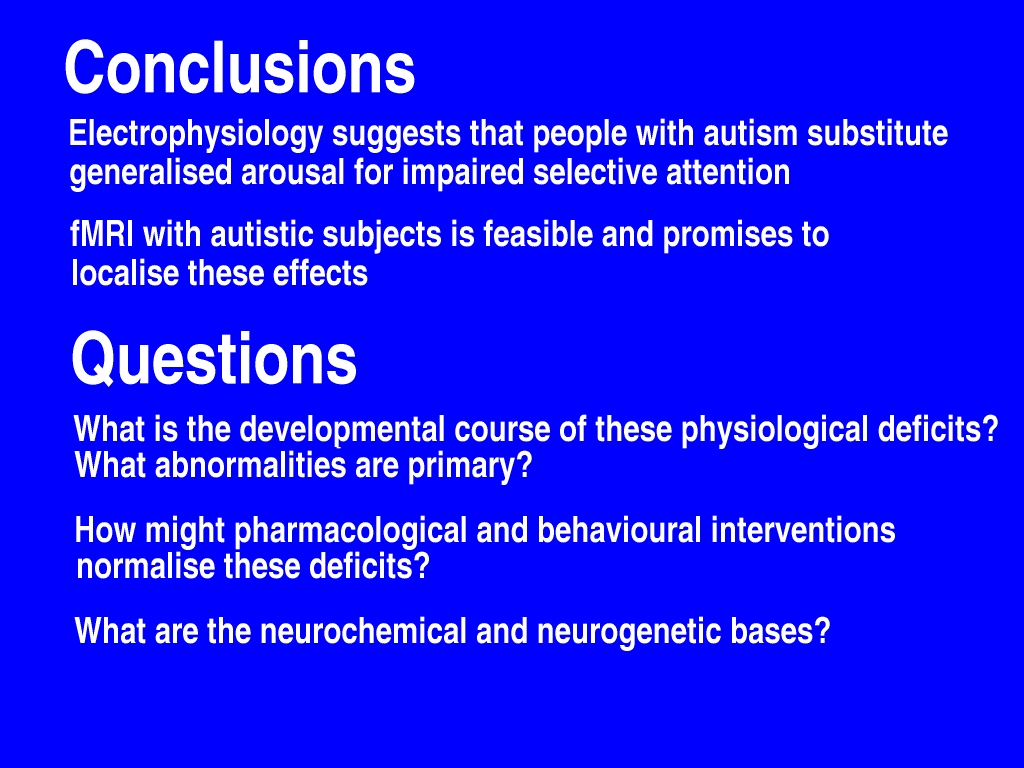 conclusions